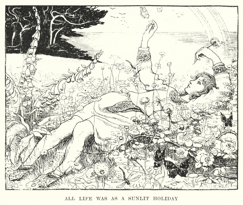 Bütün hayat güneşli bir tatil gibiydi (gravür) by Amelia M. (attr.to) Bowerley or Bauerle