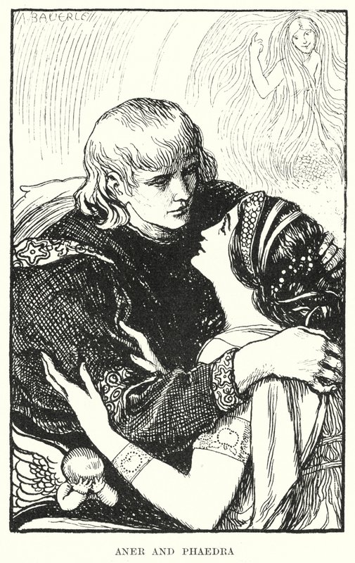 Aner ve Phaedra (gravür) by Amelia M. (attr.to) Bowerley or Bauerle