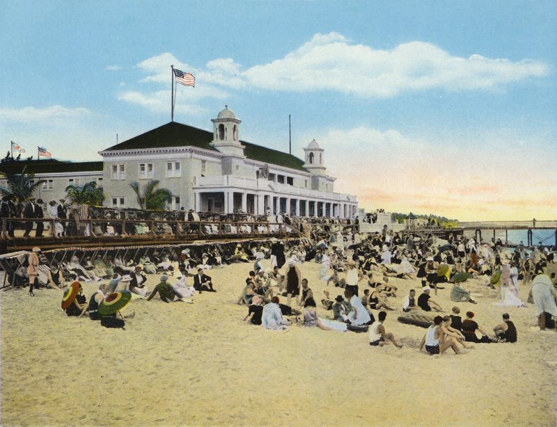 Bathing Beach ve Casino, Palm Beach, Florida (fotoğraf) by American Photographer (after)