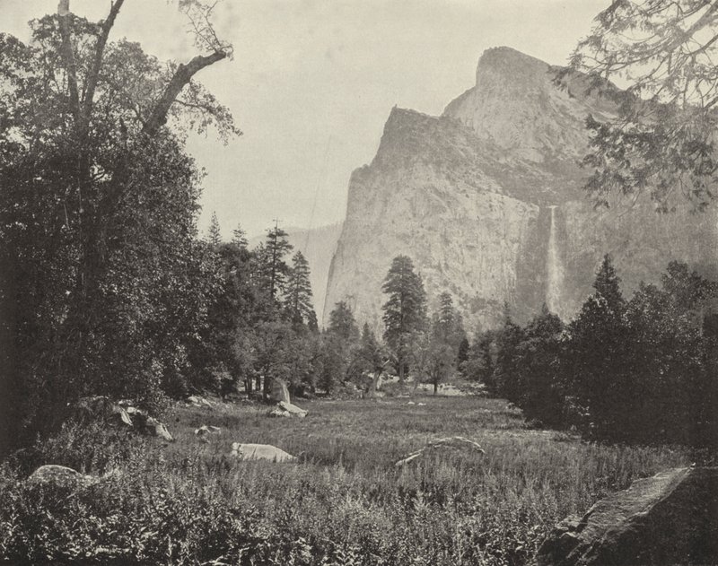 Bridal Veil Falls, Yosemite Valley, California (s/b fotoğraf) by American Photographer (after)