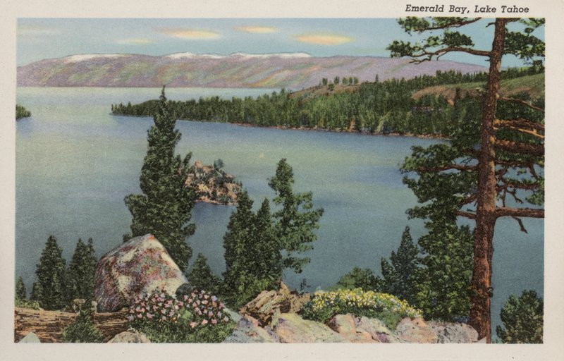 Kaliforniya: Emerald Bay, Tahoe Gölü (fotoğraf) by American Photographer (after)