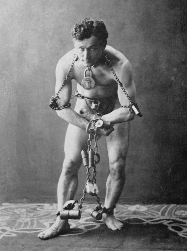 Harry Houdini, 1900 dolayları (s/b fotoğraf) by American Photographer (after)