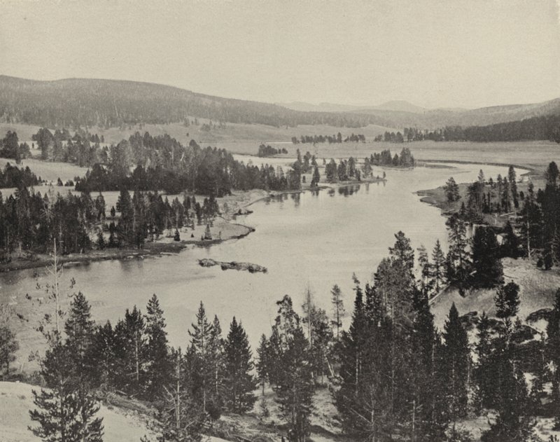 Hayden Valley, Yellowstone Ulusal Parkı (s/b fotoğraf) by American Photographer (after)