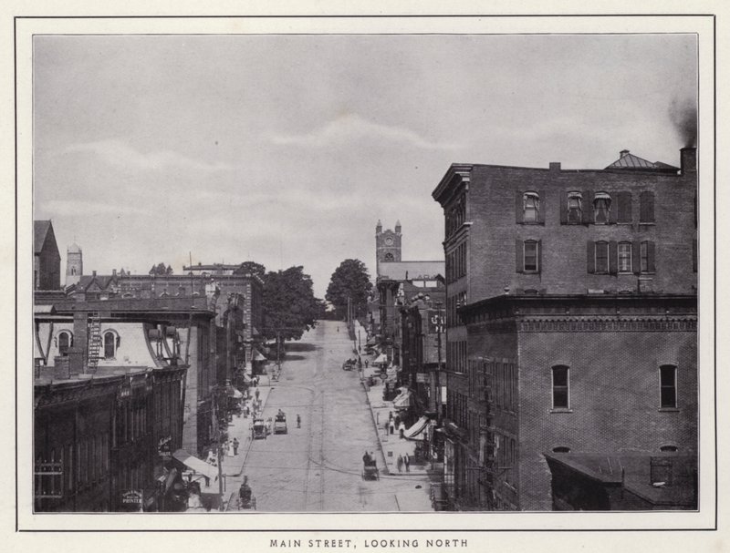 Jamestown, NY: Ana Cadde, Kuzeye bakıyor (s/b fotoğraf) by American Photographer (after)