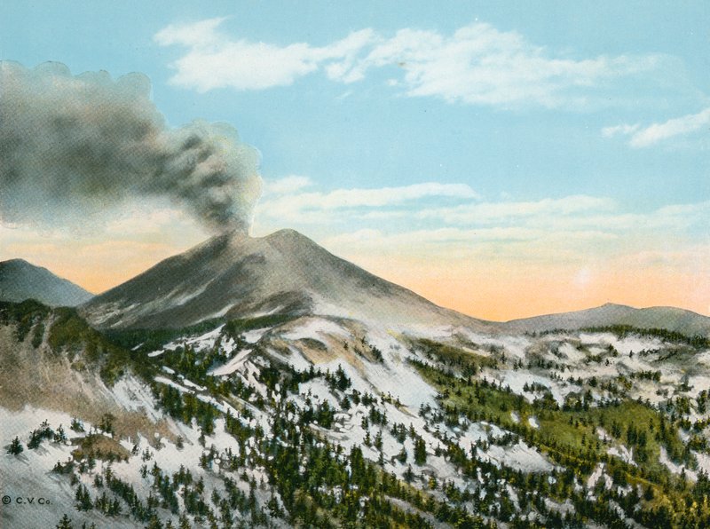 Mount Lassen in Eruption (photo) by American Photographer (after)