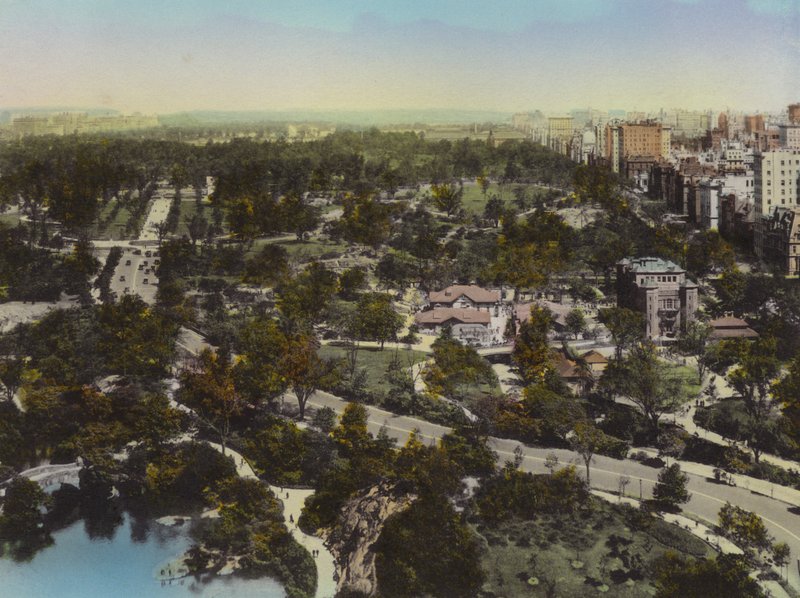 New York: Central Park; Alışveriş Merkezi ve Hayvanat Bahçesi; Beşinci Cadde (fotoğraf) by American Photographer (after)