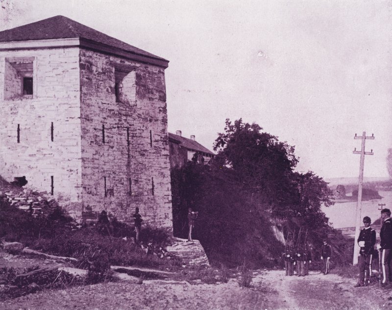 Mississippi Nehri üzerindeki Old Fort Snelling (s/b fotoğraf) by American Photographer (after)