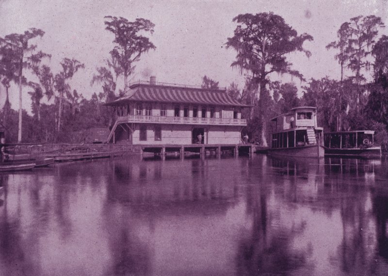 Silver Spring ve Ocklawaha Steamboat (s/b fotoğraf) by American Photographer (after)