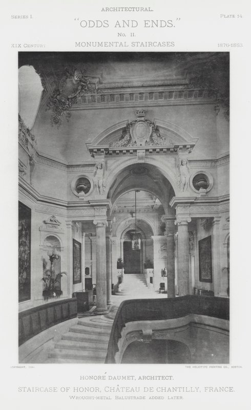 Onur Merdiveni, Chateau De Chantilly, Fransa (s/b fotoğraf) by American Photographer (after)