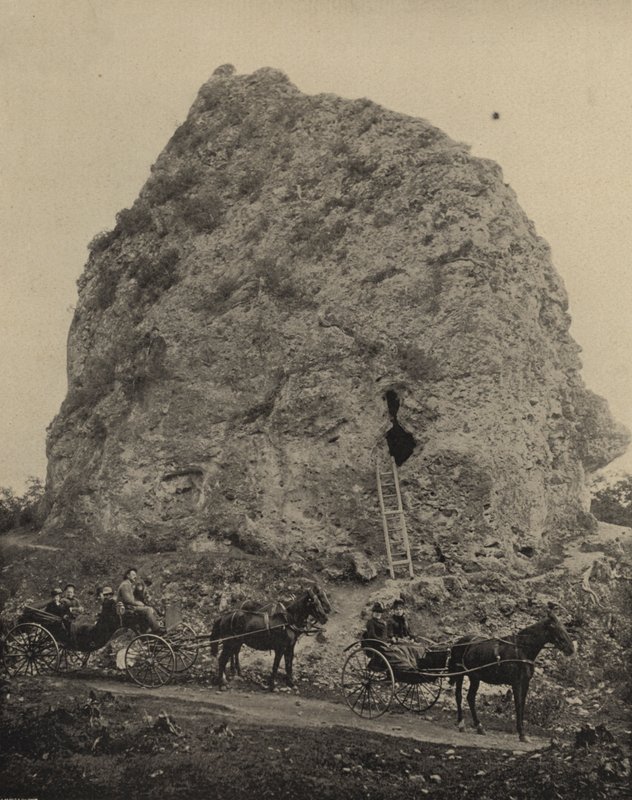 Sugarloaf Kayası, Mackinac Adası, Michigan (s/b fotoğraf) by American Photographer (after)