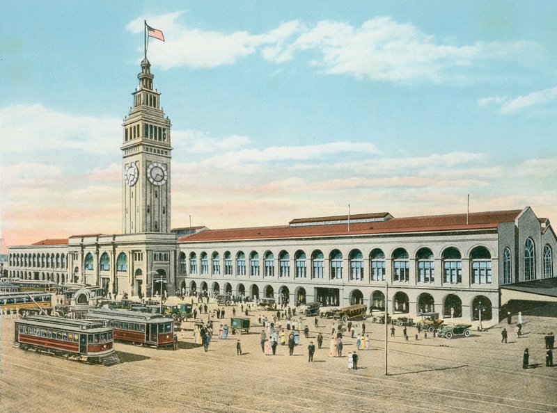 The Ferry Building, Foot of Market Street, San Francisco, California (fotoğraf) by American Photographer (after)