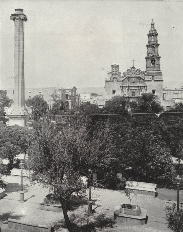Plaza Aguas Calientes (s/b fotoğraf) by American Photographer (after)