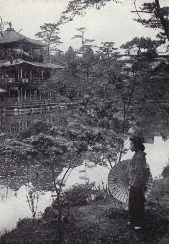 Kinkakuji'deki altın köşk (s/b fotoğraf) by American Photographer (after)