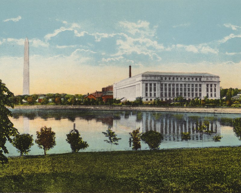 Washington DC: Potomac Parkı ve Havzasında Yeni Baskı ve Gravür Bürosu (fotoğraf) by American Photographer (after)