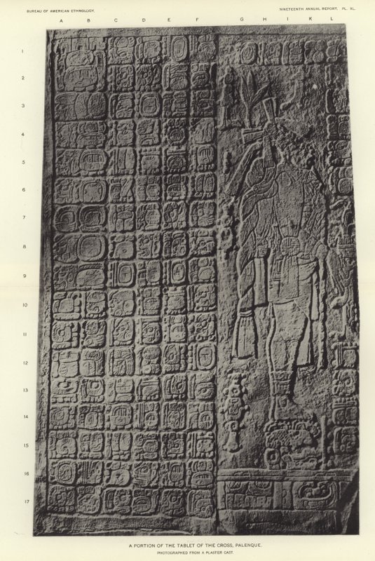 Haç tabletinin bir kısmı, Palenque by American Photographer