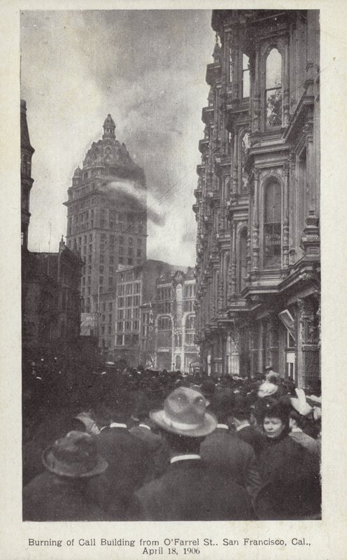 1906 San Francisco depreminin ardından (b/w fotoğraf) by American Photographer
