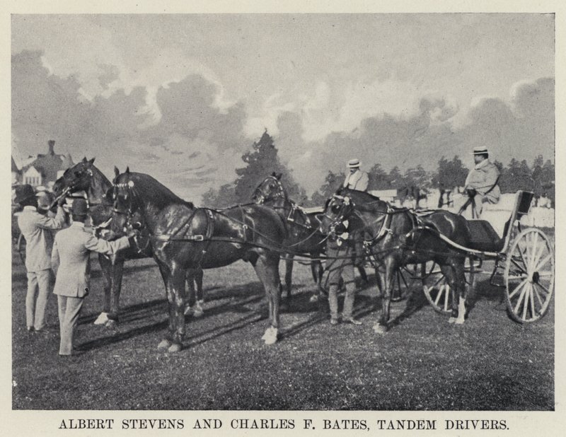Albert Stevens ve Charles F Bates, Tandem Sürücüleri (s/b fotoğraf) by American Photographer