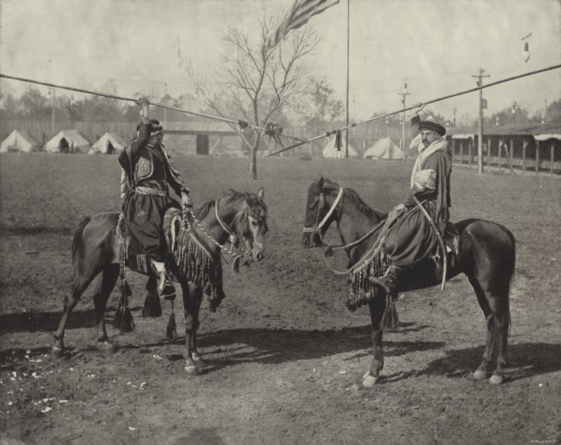 Vahşi Doğu Gösterisinin Arap Mızrakçıları by American Photographer