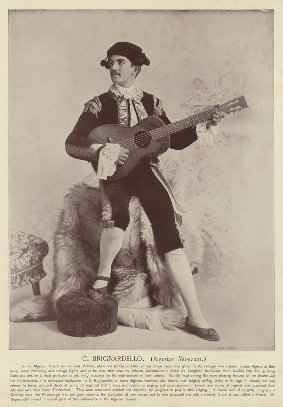 C Brignardello, Cezayirli Müzisyen by American Photographer