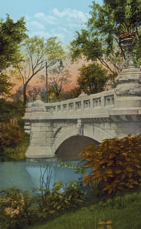 Cement Bridge, Garfield Park (renkli fotoğraf) by American Photographer