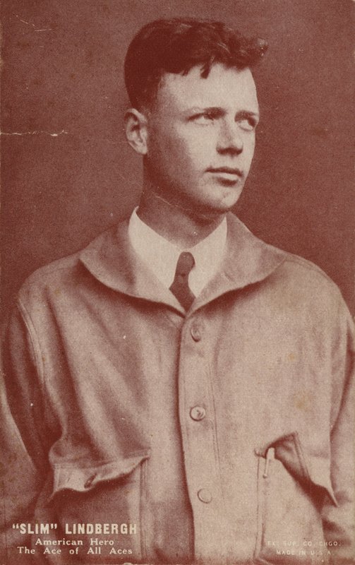 Charles Lindbergh, ilk tek başına transatlantik uçuşu gerçekleştiren Amerikalı havacı by American Photographer
