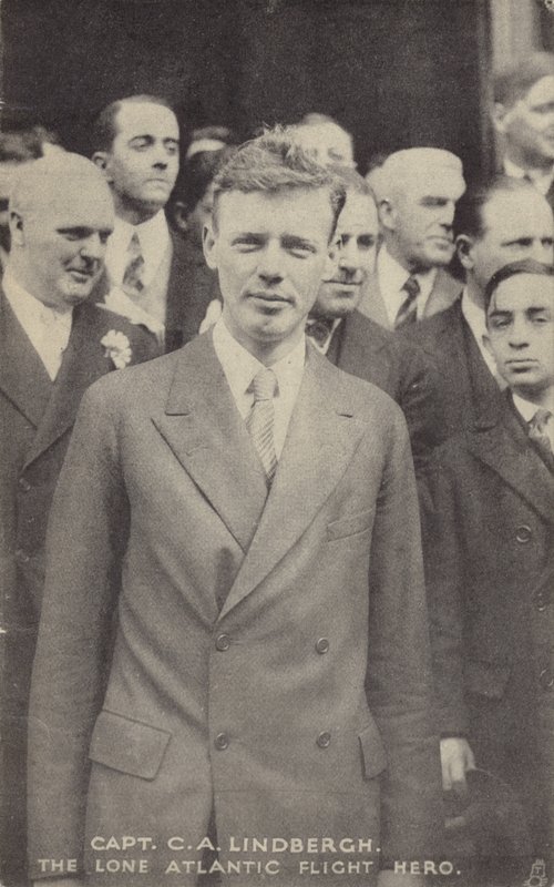 Charles Lindbergh, ilk tek başına transatlantik uçuşu gerçekleştiren Amerikalı havacı by American Photographer