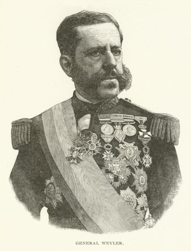 General Weyler (siyah beyaz fotoğraf) by American Photographer