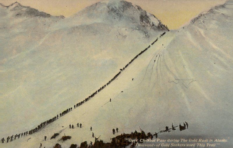 Alaska Altına Hücum sırasında Chilkoot Geçidi