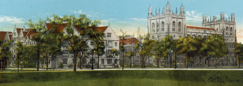 Harper Memorial Library, Chicago Üniversitesi (renkli fotoğraf) by American Photographer