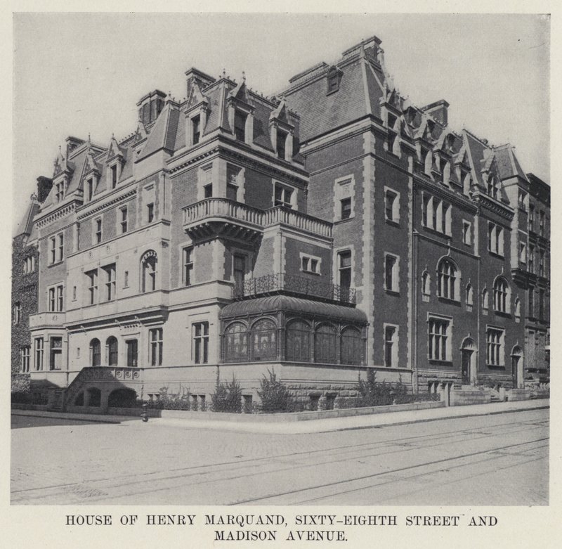Henry Marquand Evi, Altmış Sekizinci Cadde ve Madison Bulvarı (s/b fotoğraf) by American Photographer