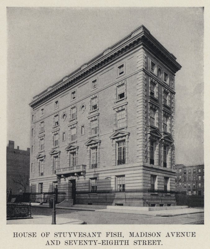 Stuyvesant Fish Evi, Madison Avenue ve Yetmiş Sekizinci Cadde (s/b fotoğraf) by American Photographer