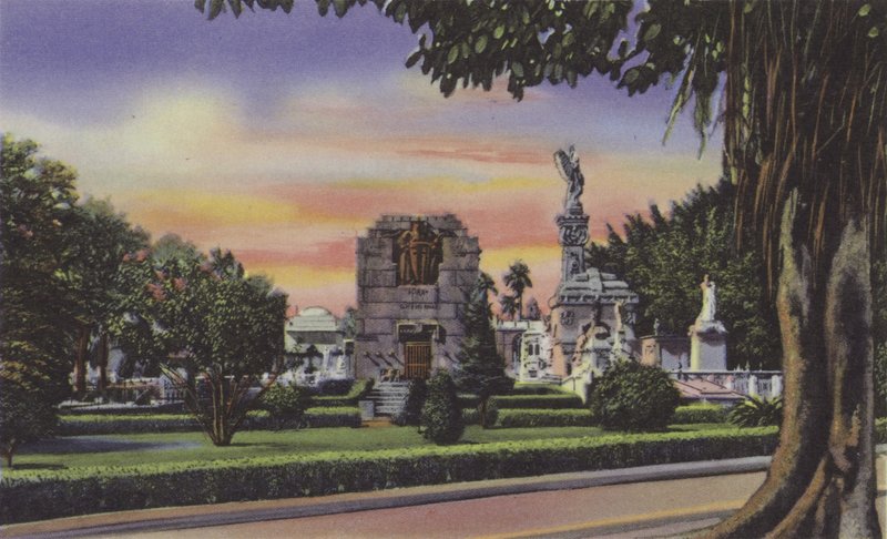 İç del Cementerio, Mezarlığın İçi (renkli fotoğraf) by American Photographer