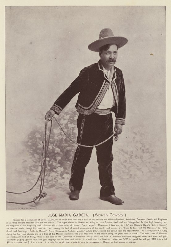 Jose Maria Garcia, Meksikalı Kovboy by American Photographer