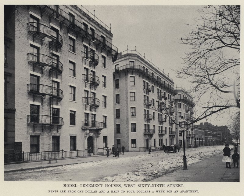 Model Kiralık Evler, Batı Altmış Dokuzuncu Sokak (s/b fotoğraf) by American Photographer
