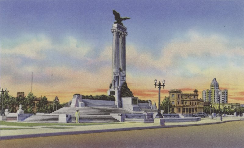 Monumento al Maine, Maine Anıtı (renkli fotoğraf) by American Photographer