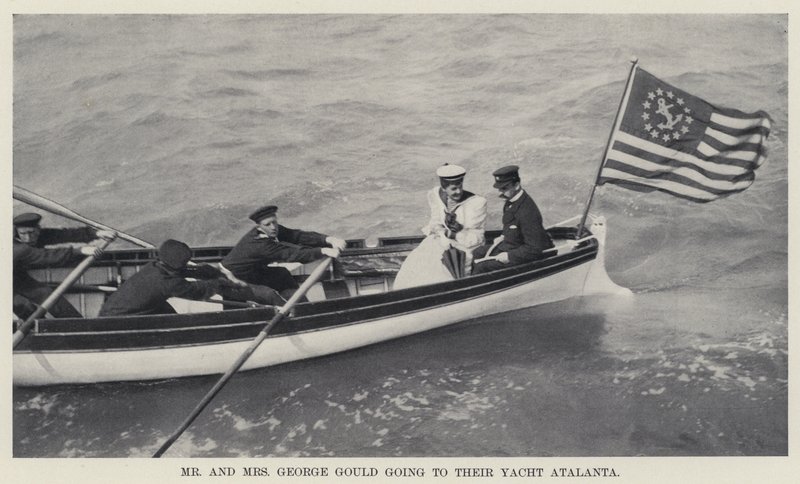 Bay ve Bayan George Gould Atalanta Yatlarına gidiyorlar (s/b fotoğraf) by American Photographer