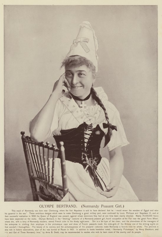 Olympe Bertrand, Normandiya Köylü Kızı by American Photographer