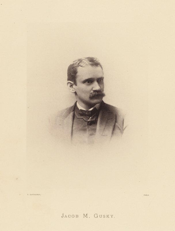 Tanınmış Pennsylvanyalılar: Jacob M Gusky (b/w fotoğraf) by American Photographer