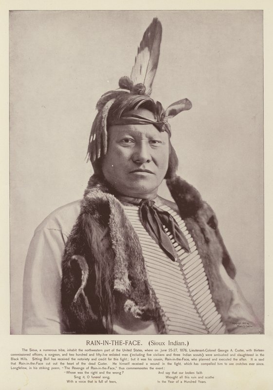 Suratına Yağmur, Sioux Indian by American Photographer