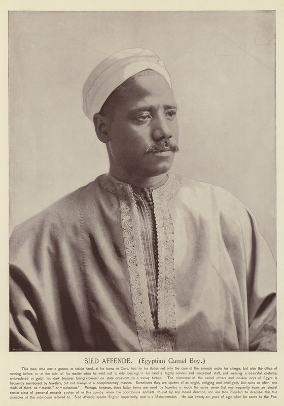 Sied Affende, Mısırlı Deve Çocuk by American Photographer