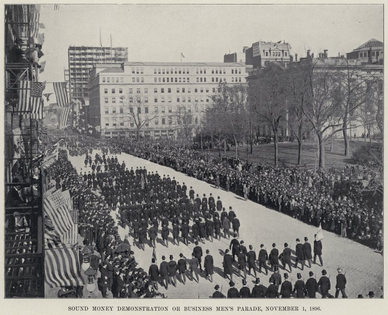 Sesli Para Gösterisi veya İş Adamları Geçit Töreni by American Photographer