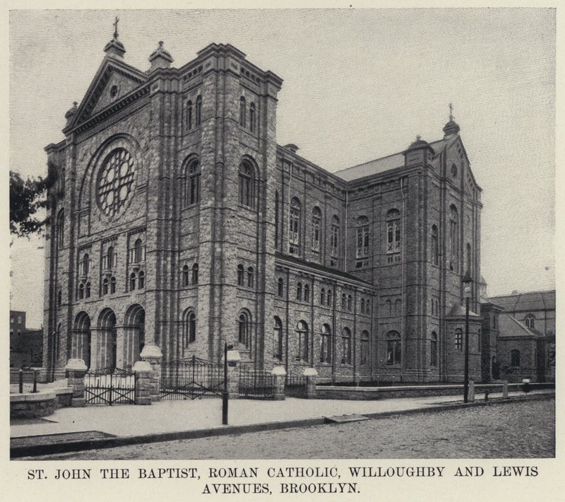 St John the Baptist, Roma Katolik Willoughby ve Lewis Avenues, Brooklyn (s/b fotoğraf) by American Photographer