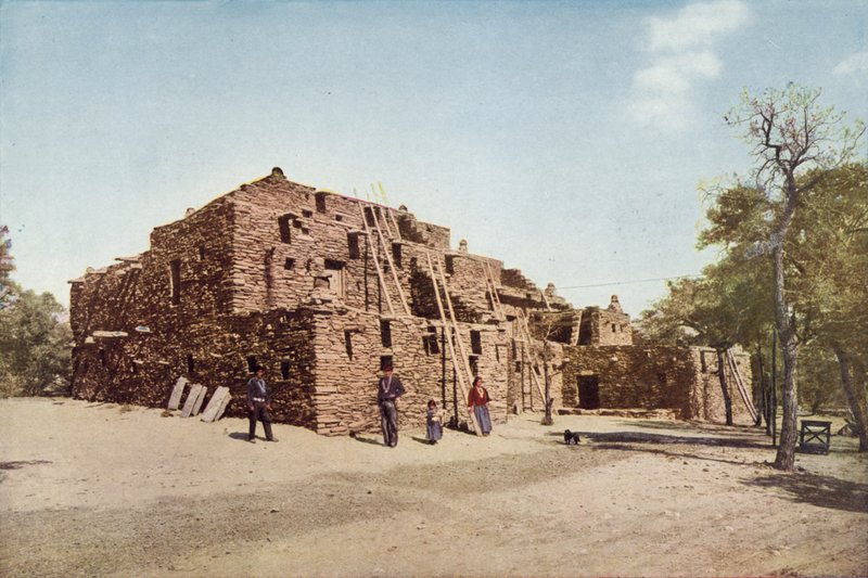 Hopi Evi, Büyük Kanyon, Arizona (renkli fotoğraf) by American Photographer