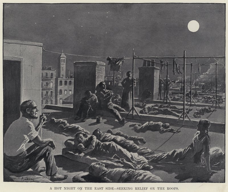Doğu Yakasında Sıcak Bir Gece, Çatılarda Yardım Arayan (lito) by American School