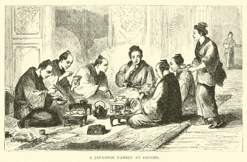 Akşam yemeğinde bir Japon ailesi by American School