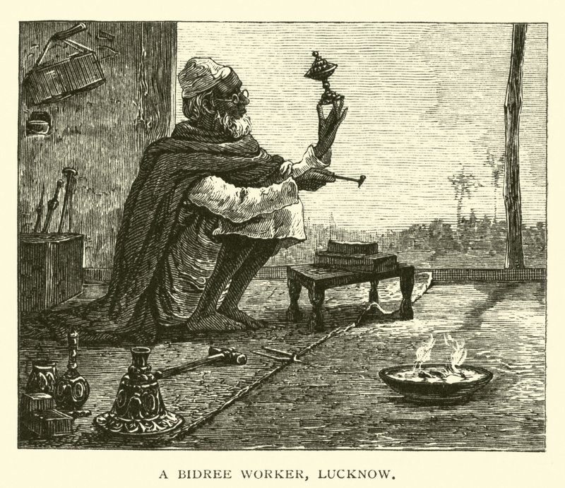 Bir bidree işçisi, Lucknow by American School