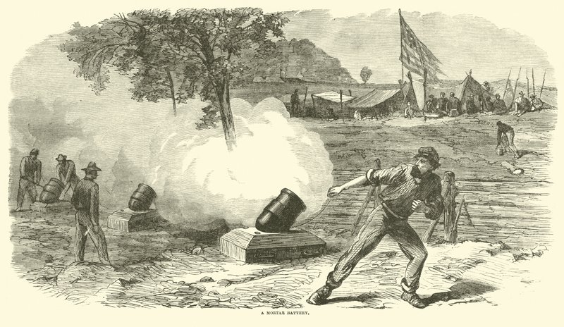 Bir havan pili, Haziran 1864 by American School