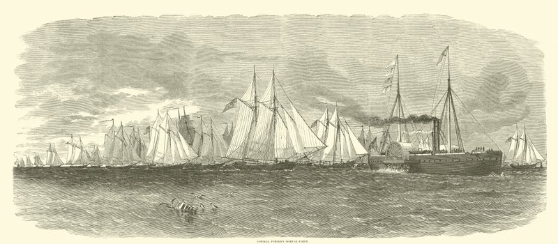 Amiral Porters havan filosu, 1862 by American School