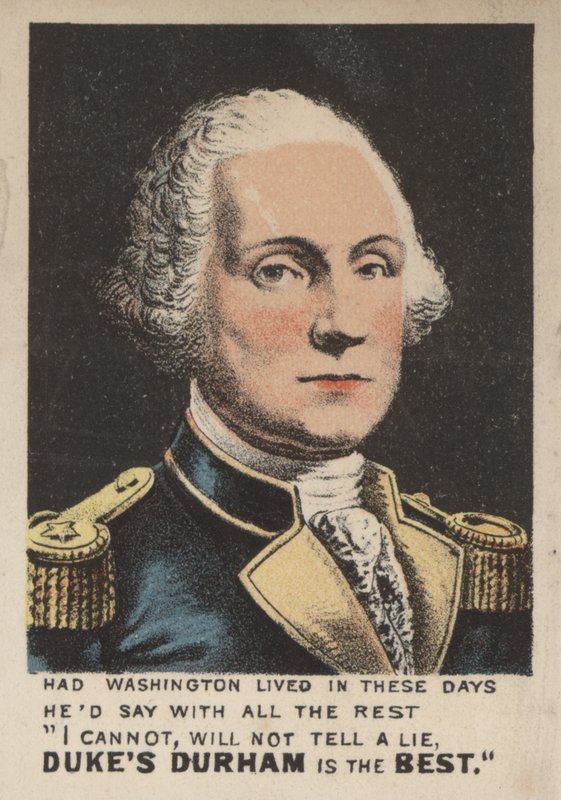 Duke of Durham tütününün reklamı (renkli taş) by American School
