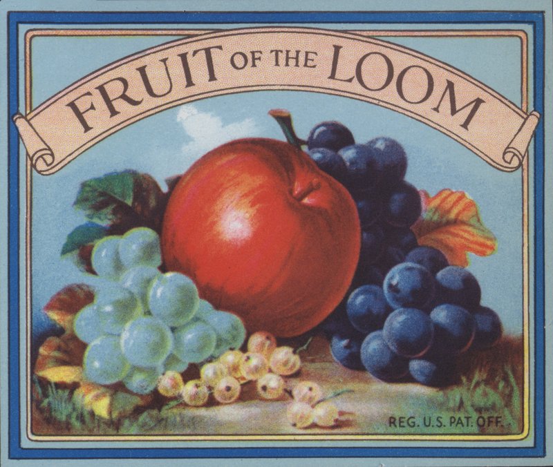 Fruit of the Loom giyim reklamı (renkli lito) by American School